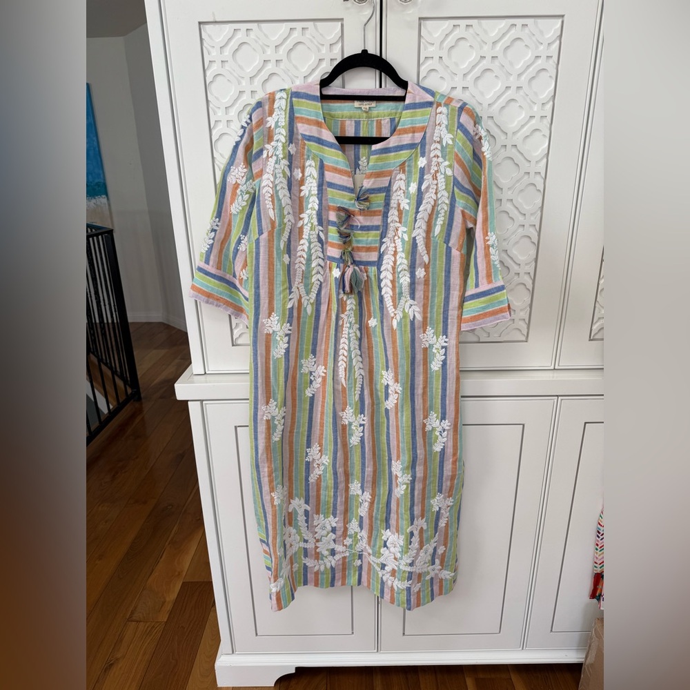 LOGO by Lori Goldstein Multicolor Striped Garment